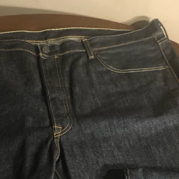 Levi’s Strauss 501 Buttons Fly Original Jeans Shrink-to-Fit Dark-blue Size 42X32 - Picture 3 of 10